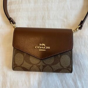 Coach Signature Brown Crossbody Bag